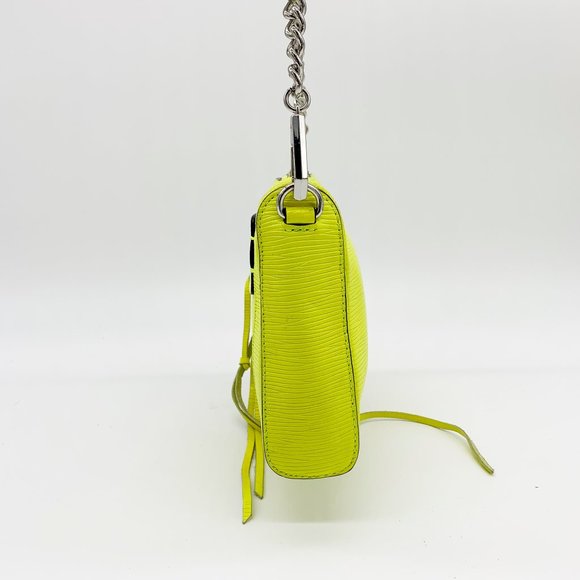 REBECCA MINKOFF Avery Leather Crossbody Bag Yellow - Picture 3 of 13
